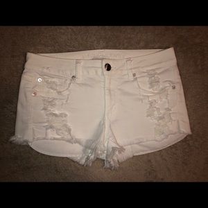 White American Eagle Jean Shorts